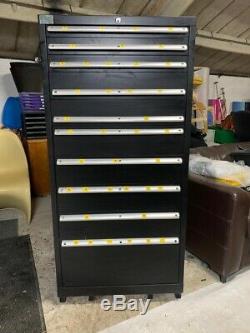 LISTA Tool Cabinet (large) 10 Roller Bearing Drawers Semi Refurbished