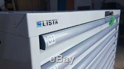 LISTA White Cabinet 18 Ball Bearing Heavy Duty Drawers. Perfect Tool Storage