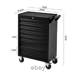 Large 7 Drawer Tool Cabinet Rolling Trolley Garage Workshop Cabinet Cart Chest