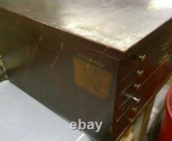 Large Metal 6-Drawer Storage Watchmaker Cabinet Bench Repair Tool Organizer