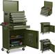 Large Rolling Tool Cabinet 2in1 Detachable Tool Chest With Drawers Lockable Box