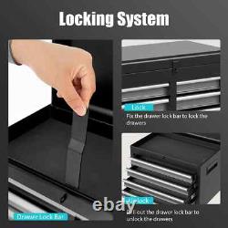 Large Rolling Tool Chest 2-in-1 Detachable Metal Tool Cabinet with 5 Drawer