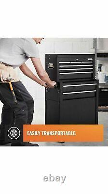 Large Tool Chest Cabinet On Wheels Metal Mobile Rolling Storage Drawers Lockable