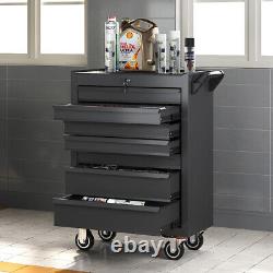 Lockable Tool Chest Cabinet Garage Workshop 7 Storage Drawers Tool Trolley Cart