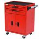 Lockable Tool Chest Metal Storage Box Roller Cabinet Rollcab With Drawer & Wheel