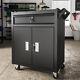 Lockable Tool Trolley With Drawer Cabinet Rolling Tool Storage Carrier Toolbox
