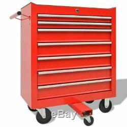 Lockable Workshop Tool Trolley Tool Storage Cabinet Garage with 1125 Tools Steel