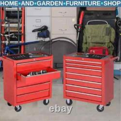 Mechanic Roller Tool Cabinet Storage Chest Box Garage Workshop 7 Drawers Red Set Mechanic Roller Tool Cabinet Storage Chest Box Garage Workshop 7 Drawers Red Set