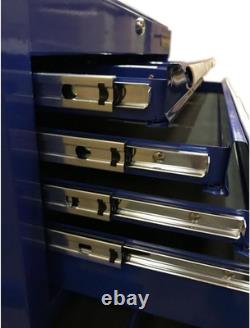 Mechanics Steel Chest Tool Box Roller Cabinet 13 Drawers. (Blue)