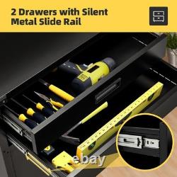 Metal Garage Workbench with Pegboard & Drawers Lockable Tool Storage on Wheels Metal Garage Workbench with Pegboard & Drawers Lockable Tool Storage on Wheels