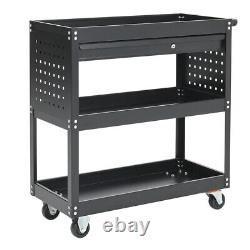 Metal Garage Workshop Workbench Tool Storage Cabinet Lockable Tool Box Cupboard