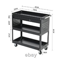 Metal Garage Workshop Workbench Tool Storage Cabinet Lockable Tool Box Cupboard