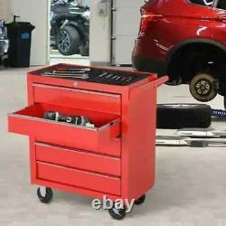 Metal Roller Tool Cabinet Drawers on Wheels Casters Garage Tools