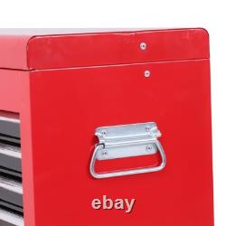 Metal Tool Cabinet on Wheels with 6 Drawers Pegboard Tool Chest Roller