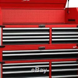 Milwaukee 18 Drawer Tool Chest Cabinet Storage Organizer High Capacity Red 56