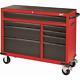 Milwaukee 46 In. 8-drawer Roller Cabinet Tool Chest Garage Red Black Textured