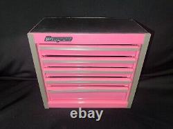 Mini Snap On Tool Box Pink Micro Roll Cabinet 5 Drawers For Jewelry
