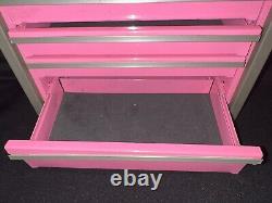 Mini Snap On Tool Box Pink Micro Roll Cabinet 5 Drawers For Jewelry