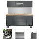 Mobile 72 Tool Chest Cupboard With 15 Drawers 3 Cabinets Peg Board Workbench