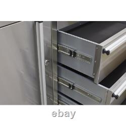 Mobile Stainless Steel Tool Cabinet 4 Drawer SealeyAP4804SS