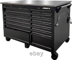 Mobile Tool Box Workbench Roller Cabinet Tool Chest, 61 Inch Wide, Power Unit