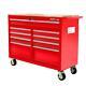 Mobile Workbench Tool Chest Tool Cabinet Wooden Work Surface 46 In. 9-drawer