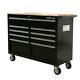 Mobile Workbench Tool Chest Tool Cabinet Wooden Work Surface 46 In. 9-drawer