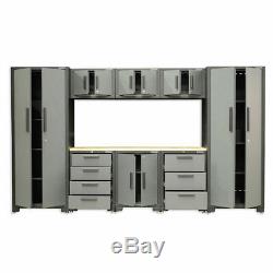 Modular Cabinet Set Workshop Garage Storage Drawer Shelf Cupboard Wall Furniture
