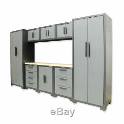 Modular Cabinet Set Workshop Garage Storage Drawer Shelf Cupboard Wall Furniture