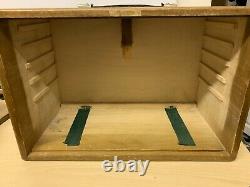 Moore & Wright Engineers Toolmakers Wooden Cabinet Tool Chest -7 Drawers & 2 Key