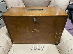 Moore & Wright Vintage Engineers 8 Drawer Cabinet Tool Box Cabinet Chest