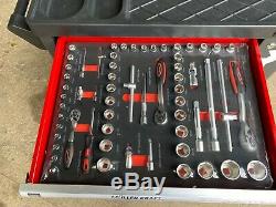 Muller Kraft 6 Drawer & Side Cabinet Locking Tool Trolley 245PCS