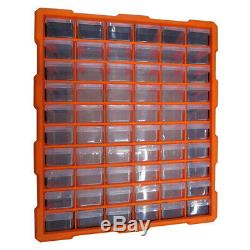 Multi Unit Double Storage 60 Drawer Cabinet Box Workshop Tool Organizer Case DIY