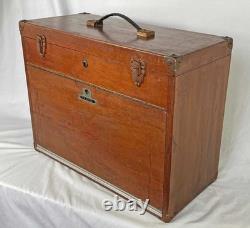 Neslein Vintage Engineers Collectors 8-Drawer Cabinet Tool Chest Large Big Box