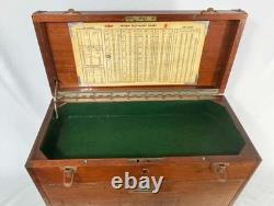 Neslein Vintage Engineers Collectors 8-Drawer Cabinet Tool Chest Large Big Box