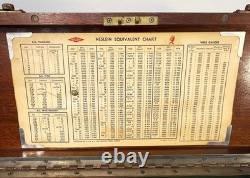 Neslein Vintage Engineers Collectors 8-Drawer Cabinet Tool Chest Large Big Box