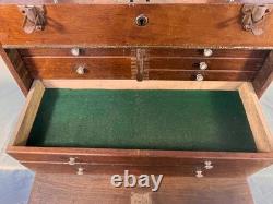 Neslein Vintage Engineers Collectors 8-Drawer Cabinet Tool Chest Large Big Box
