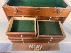 Neslein Vintage Engineers Collectors 8-Drawer Cabinet Tool Chest Large Big Box