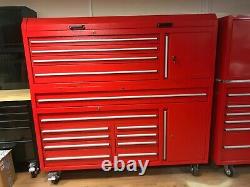 New 72 Inch Toolchest 15 Drawers Hammered Finished In Red Last 1