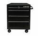 New Quality Brand Lockable 26-inch 4 Drawer Bottom Chest Tool Cabinet Black