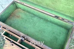 Oak drawer antique carpenters cabinet drawer vintage tool box engineers chest