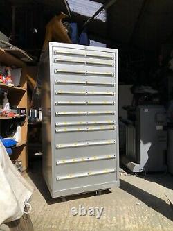 Original 8 Drawer Silver LISTA Tool Cabinet Part Refurbished