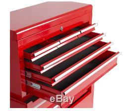 Portable Top Chest Rolling Tool Storage Box Cabinets Sliding Drawers Premium New
