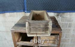 Primitive Hardwood Apothecary Cabinet Hardware Chest File Tool Drawer Pharmacy