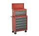 Pro 11 Drawer Heavy Duty Red Top Box Tool Storage Chest Roller Roll Cab Cabinet