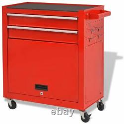 Pro Storage Tool Trolley with Tools 7 Layers Chest Cabinet Drawer Workshop Cart