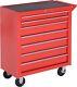 Professional Rolling Tool Cabinet 7 Drawer Metal Workshop Box Chest Trolley Red