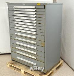 Rack Engineering 16-Drawer Tool Storage Parts Cabinet Divider Metal Vidmar Style