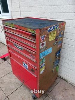 Red Rolling Tool Chest 6 Drawer Garage Workshop Roll Cab Cabinet with Wheels