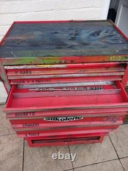 Red Rolling Tool Chest 6 Drawer Garage Workshop Roll Cab Cabinet with Wheels